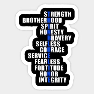 Police Officer Gift - Thin Blue Line Gift - Police Meaning Sticker